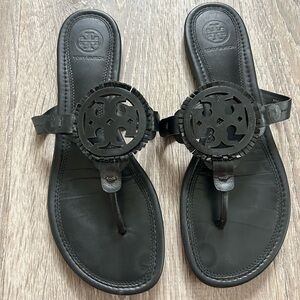Tory Burch Miller Black Leather Sandals